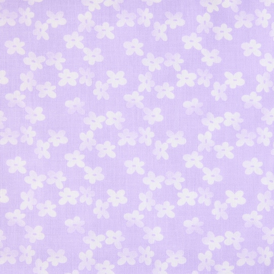 Fabric Traditions Purple Tonal Flowers Cotton Fabric